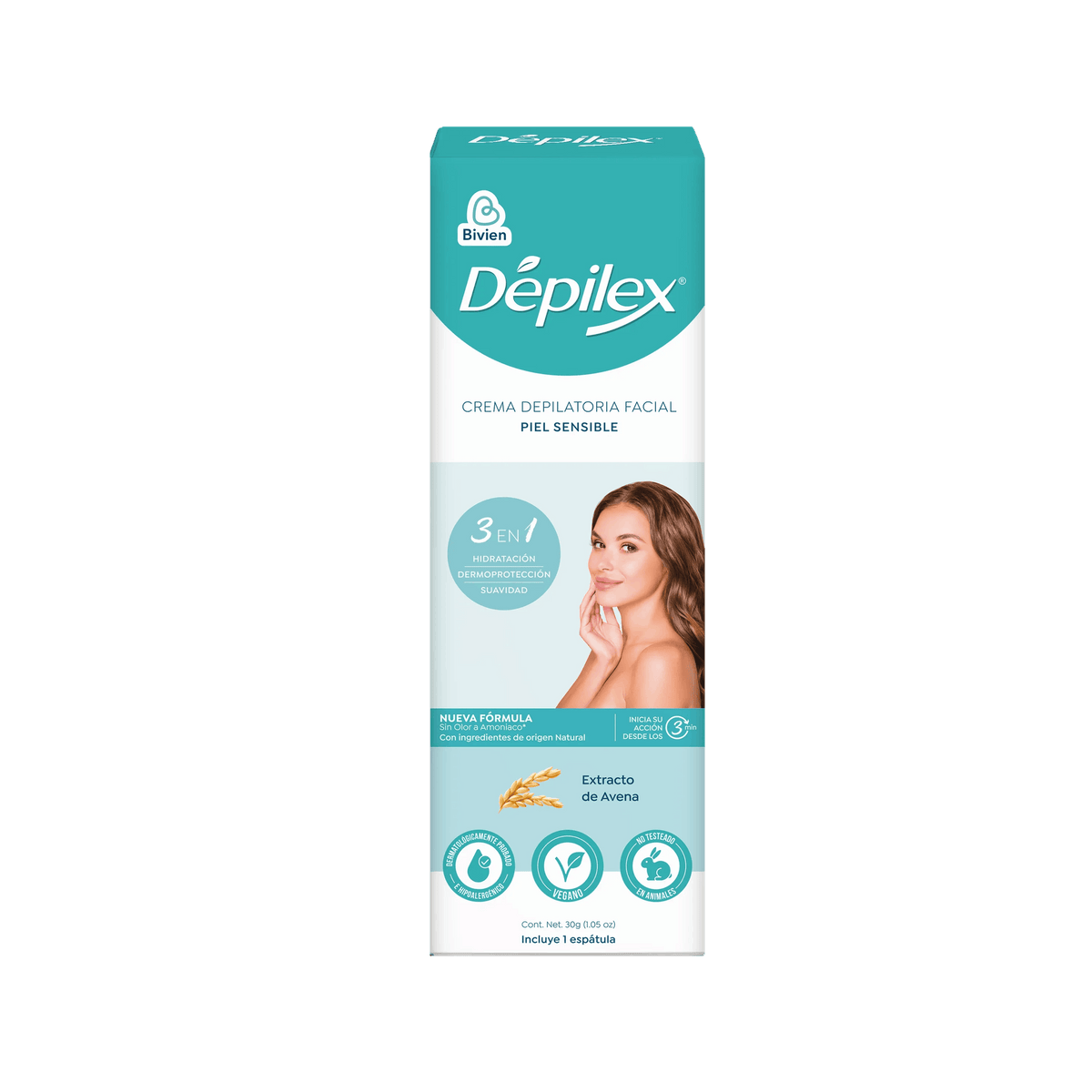 Crema Depilatoria Depilex Facial Piel Sensible - 30gr