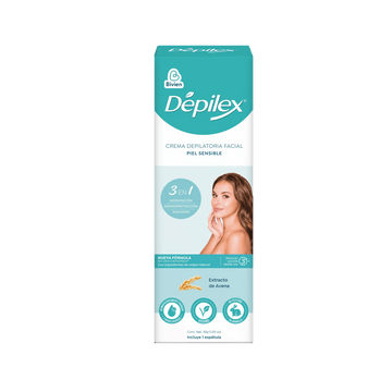 Crema Depilatoria Depilex Facial Piel Sensible - 30gr