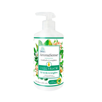 Jabón cremoso Aromasense té verde para manos y cuerpo - 400 ml