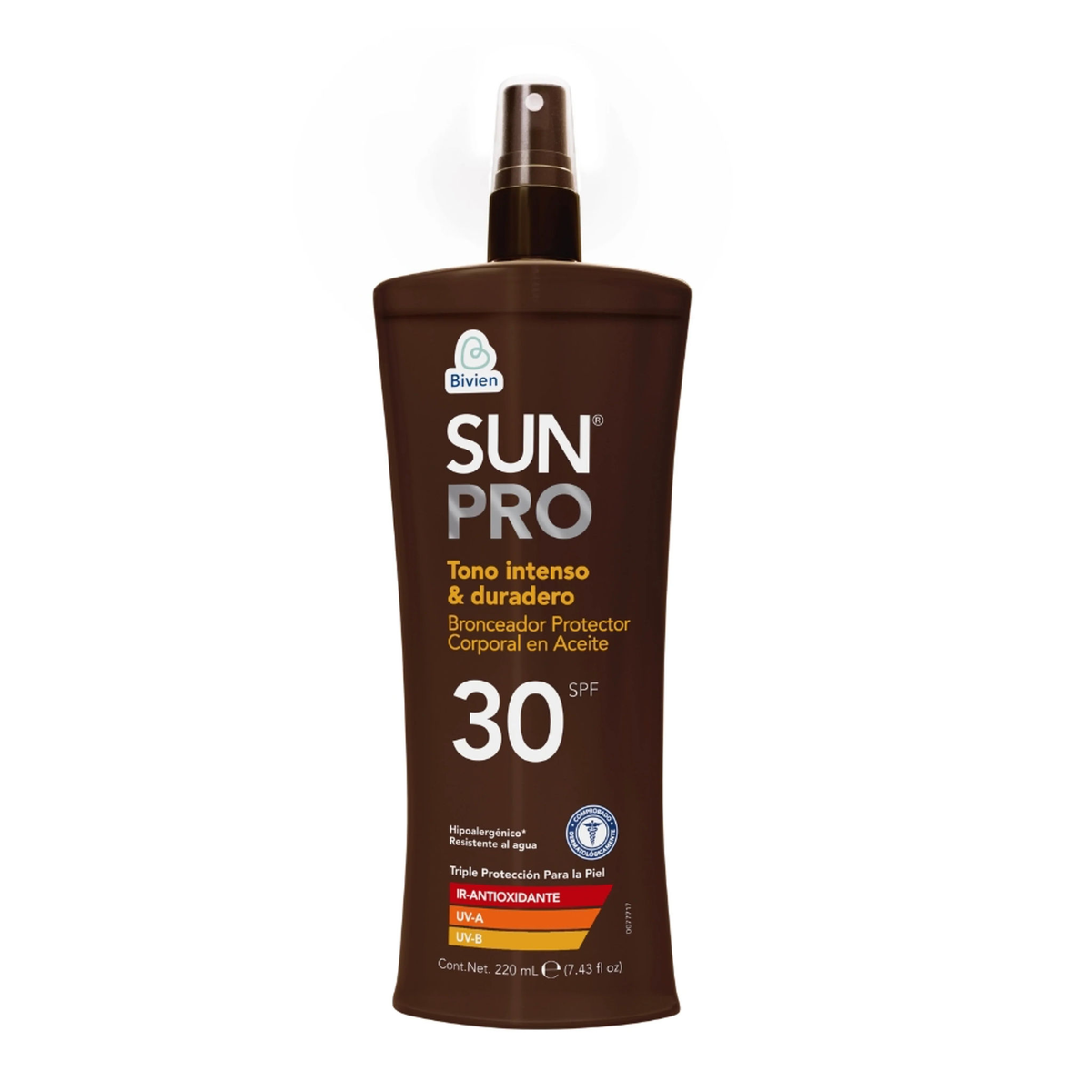 Bronceador protector solar en aceite Sun Pro SPF 30+ - 220 ml