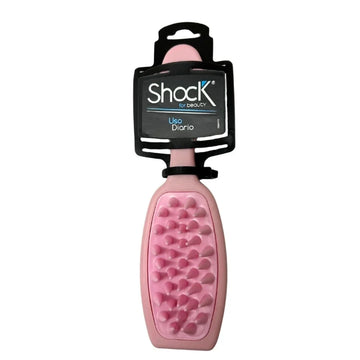 Cepillo Shock masajeador para ducha rosado