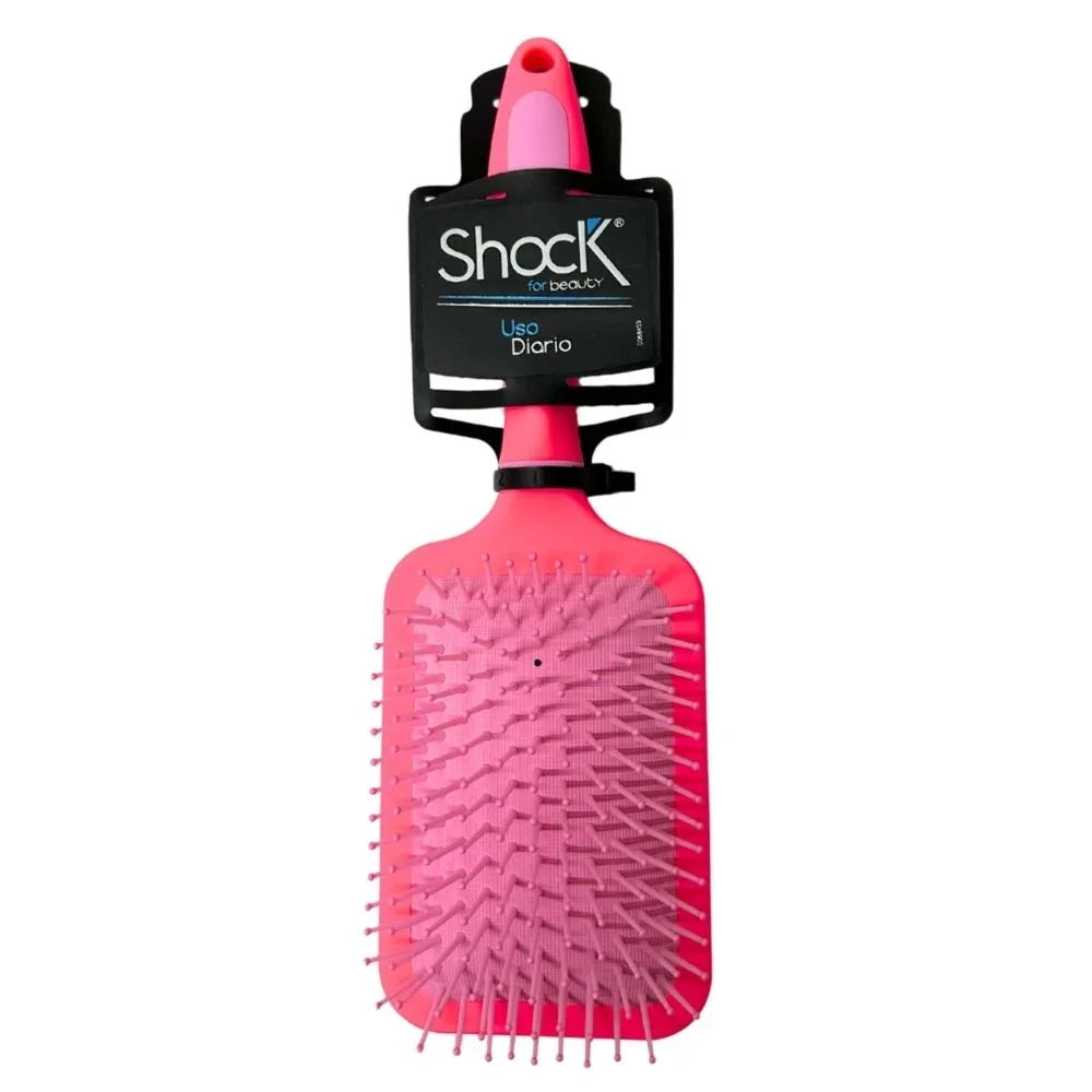 Cepillo Shock paleta fucsia combinado
