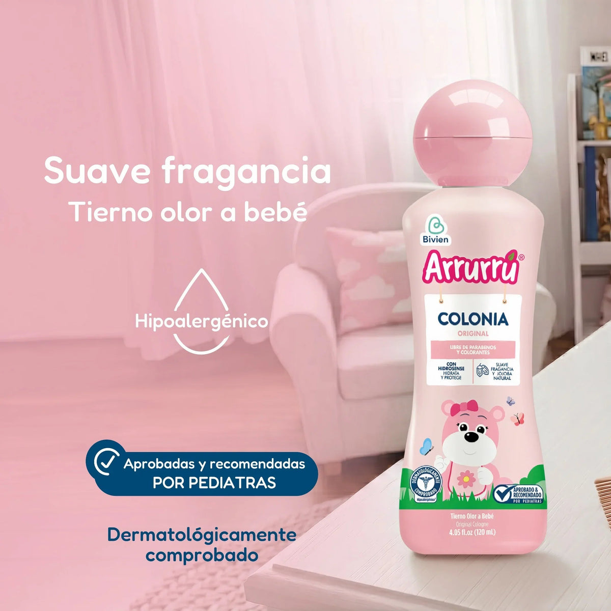 Colonia Arrurrú original rosada - 800 ml