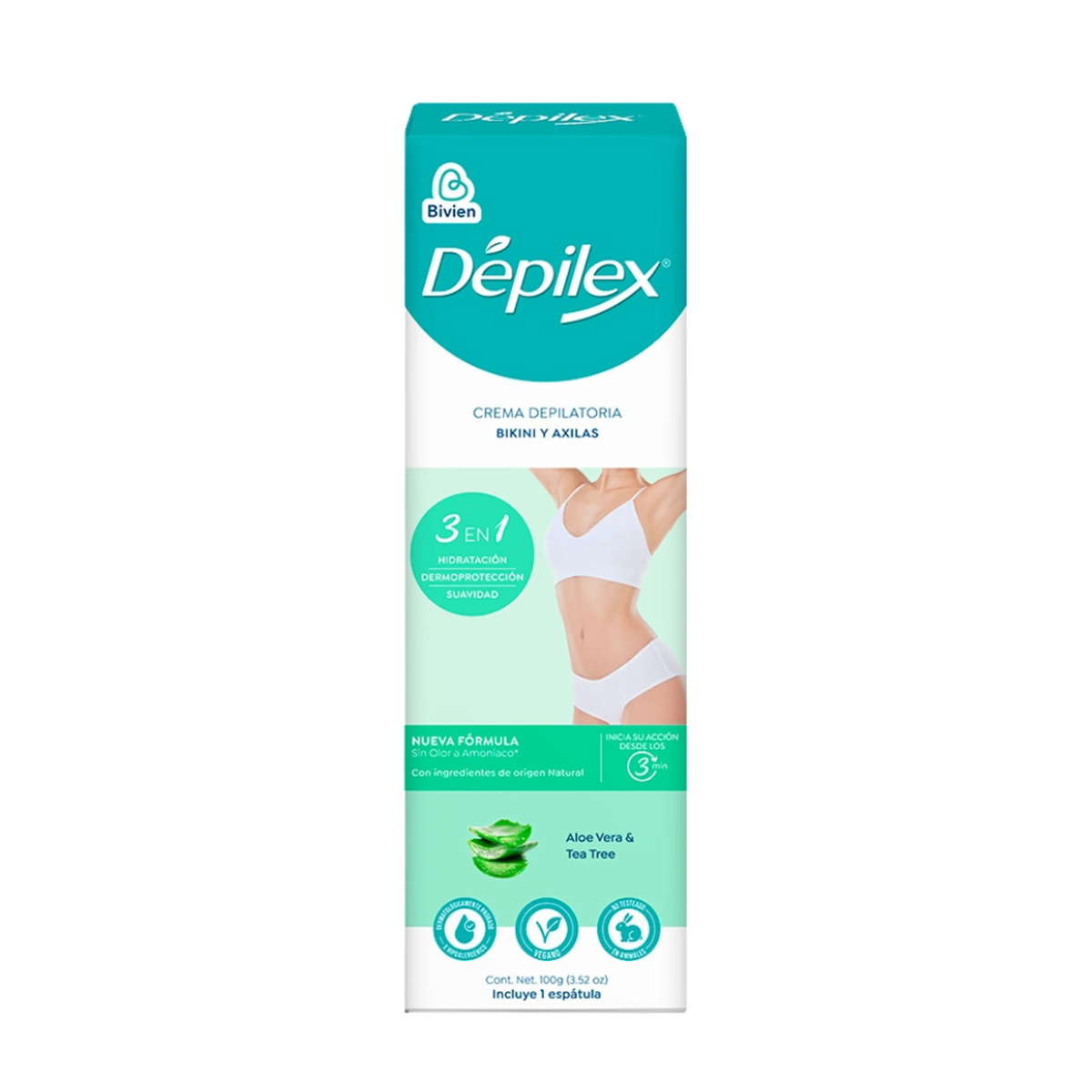 Crema depilatoria Depilex para bikini y axilas - 100 gr
