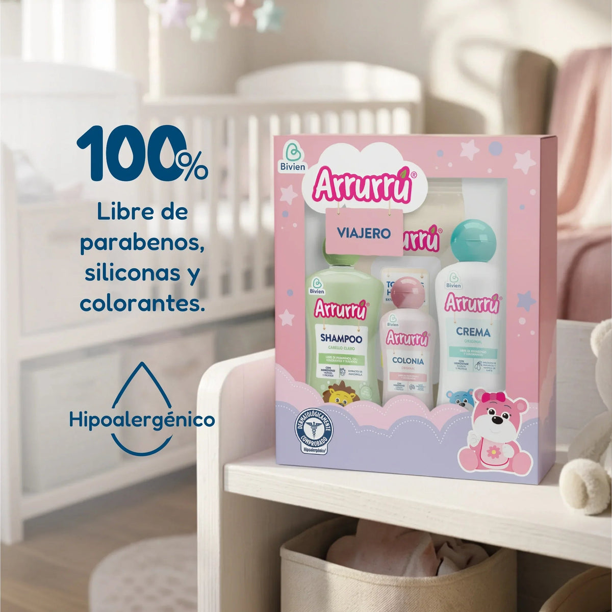 Estuche Arrurrú viajero rosado - Arrurrú