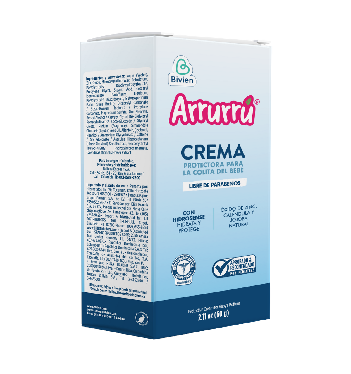 Crema Protectora para la Colita del Bebé Arrurrú - 60 g