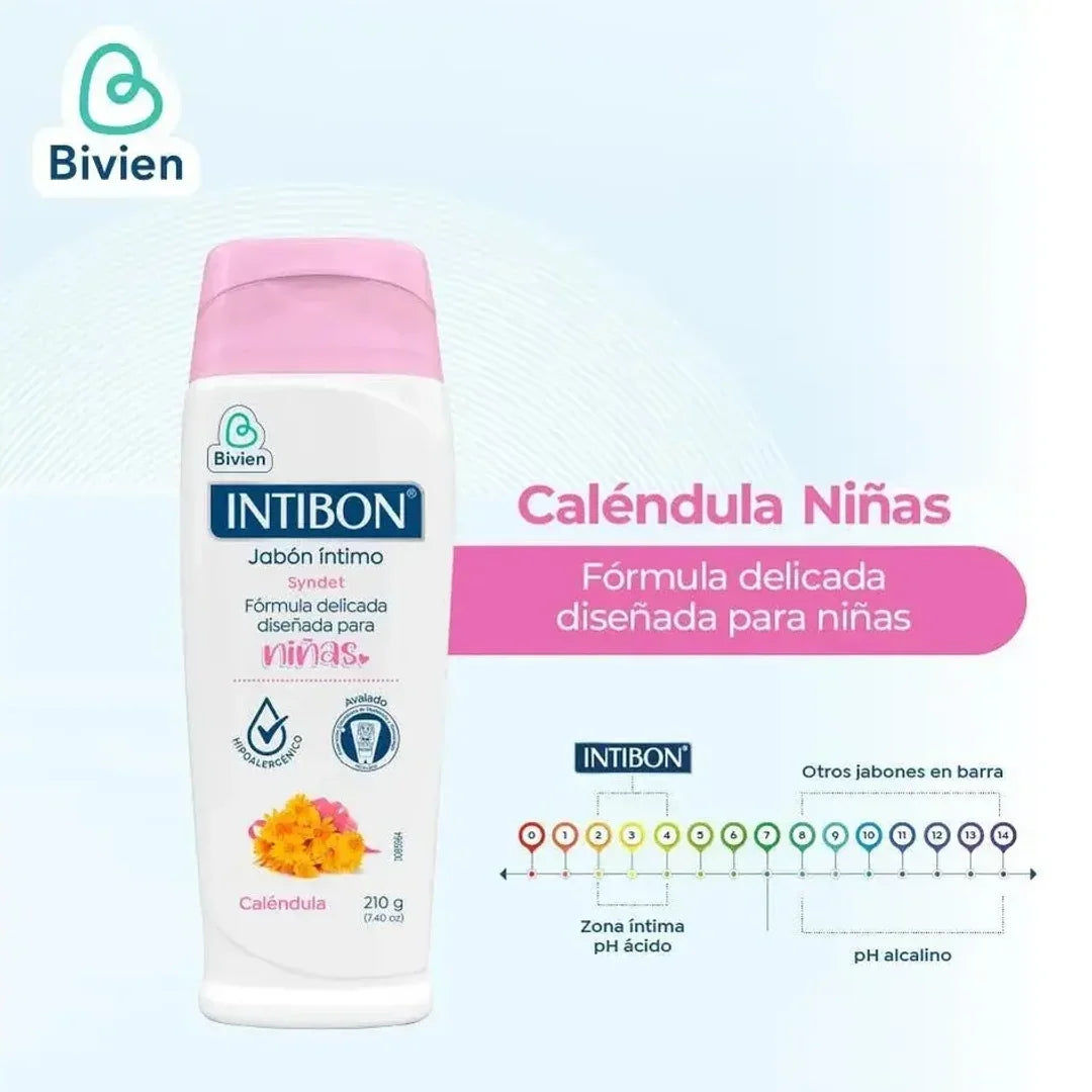 Jabón íntimo Intibon caléndula niñas - 210 gr