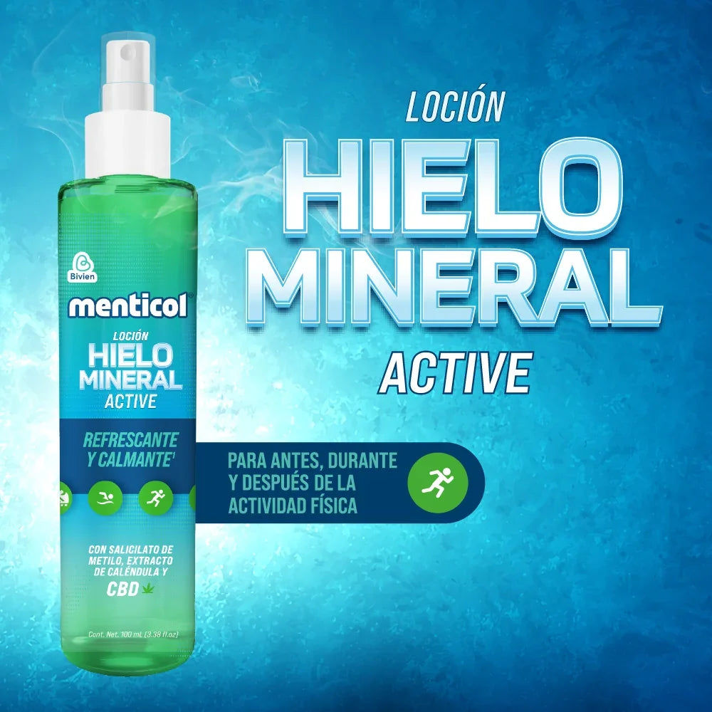 Loción refrescante Menticol hielo mineral - 100 ml