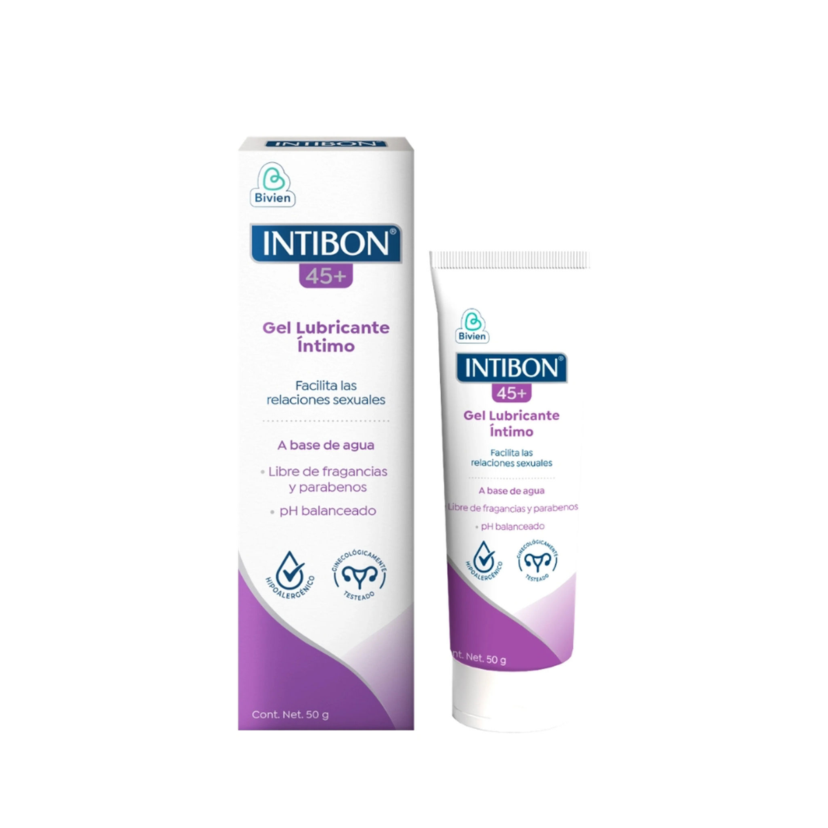 Gel lubricante íntimo Intibon 45+ - 50 gr