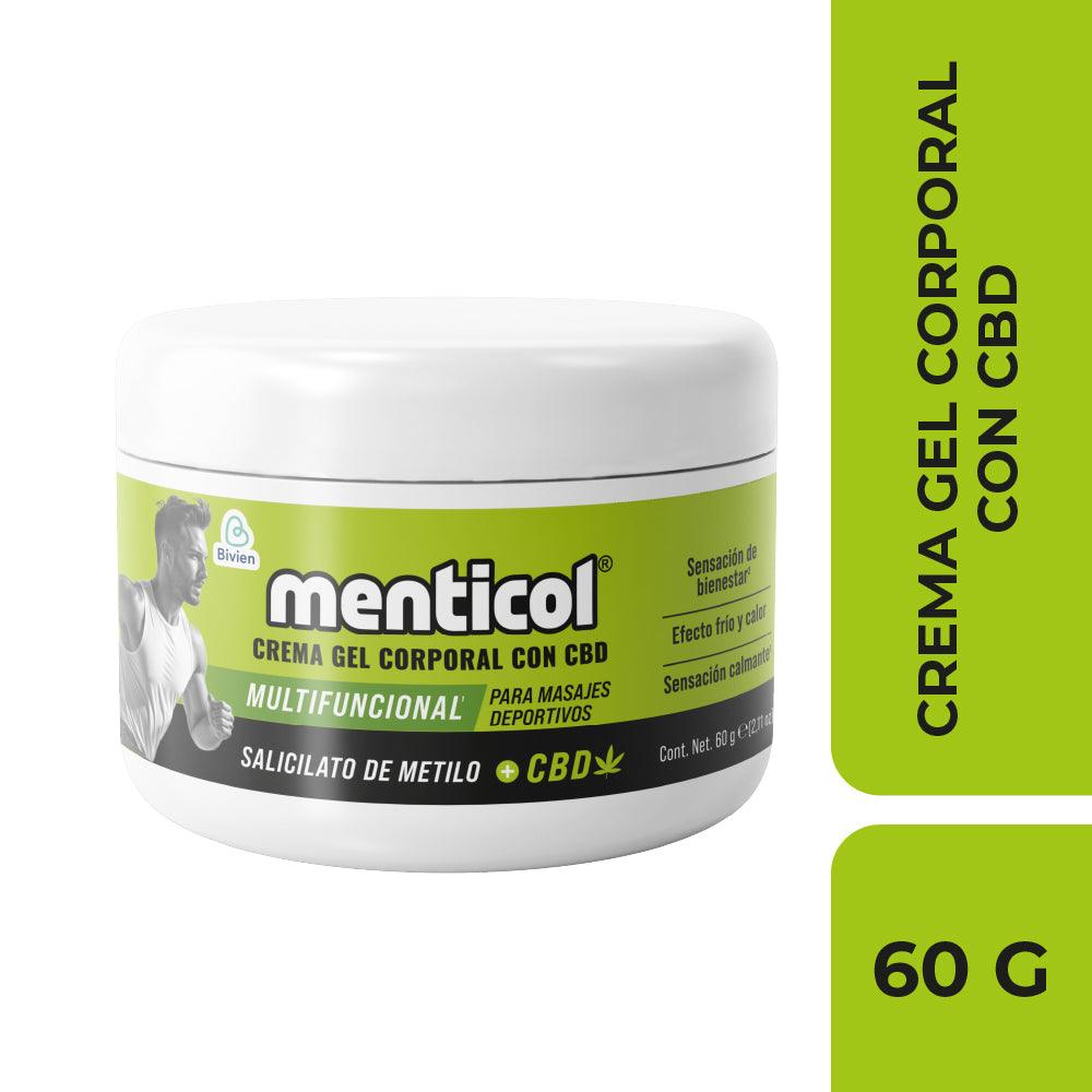 Crema gel corporal Menticol con Cannabis y CBD - 60 gr