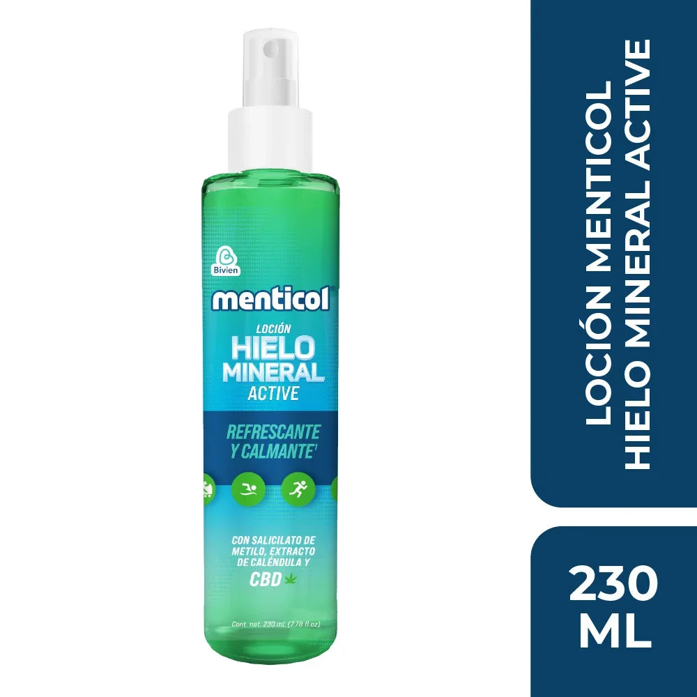 Loción refrescante Menticol hielo mineral - 230 ml