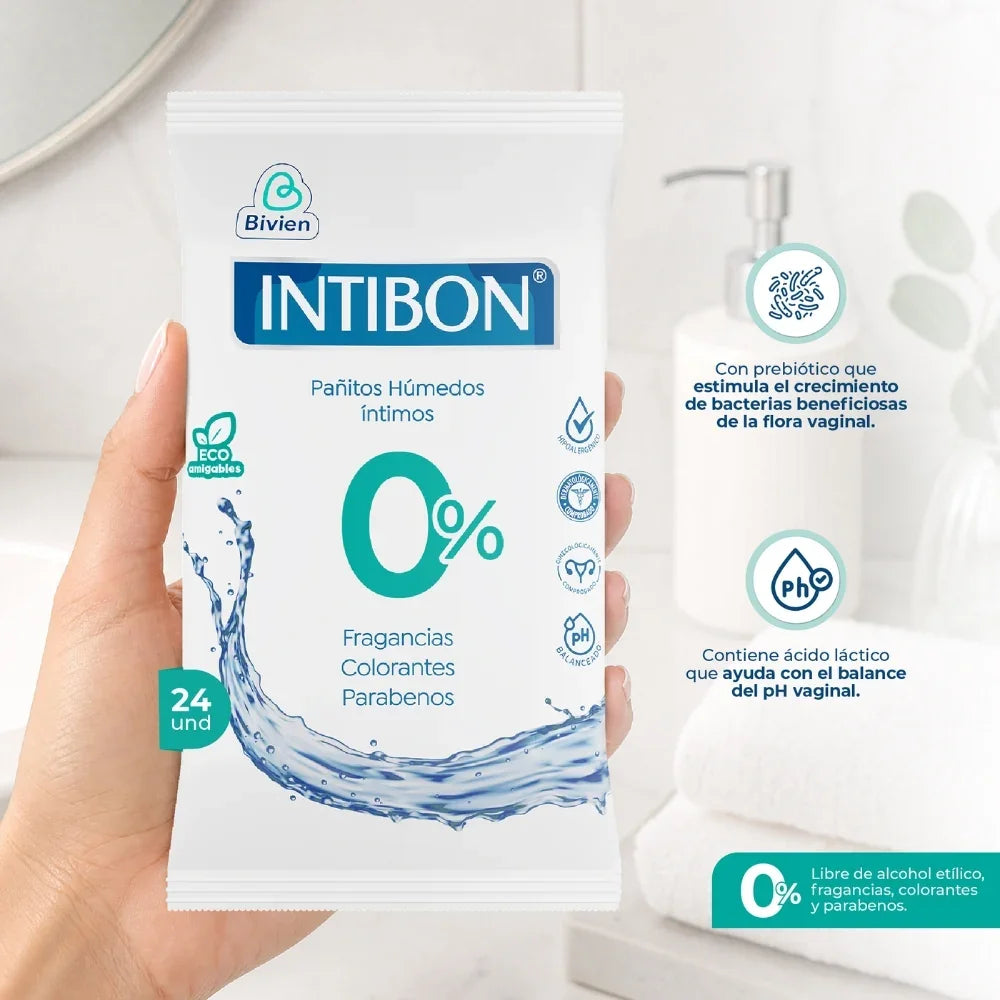 Pañitos Húmedos Intibon 0% - 24 unidades