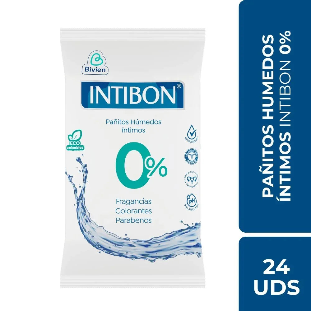 Pañitos Húmedos Intibon 0% - 24 unidades