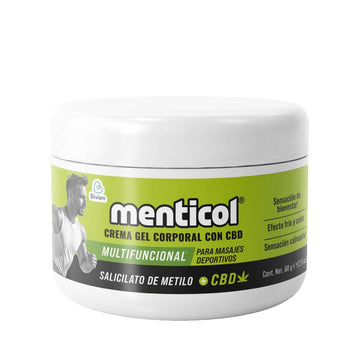 Crema gel corporal Menticol con Cannabis y CBD - 60 gr