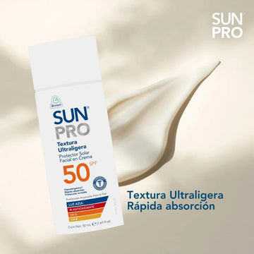 Protector solar facial Sun Pro ultraligero SPF 50+ - 50 ml