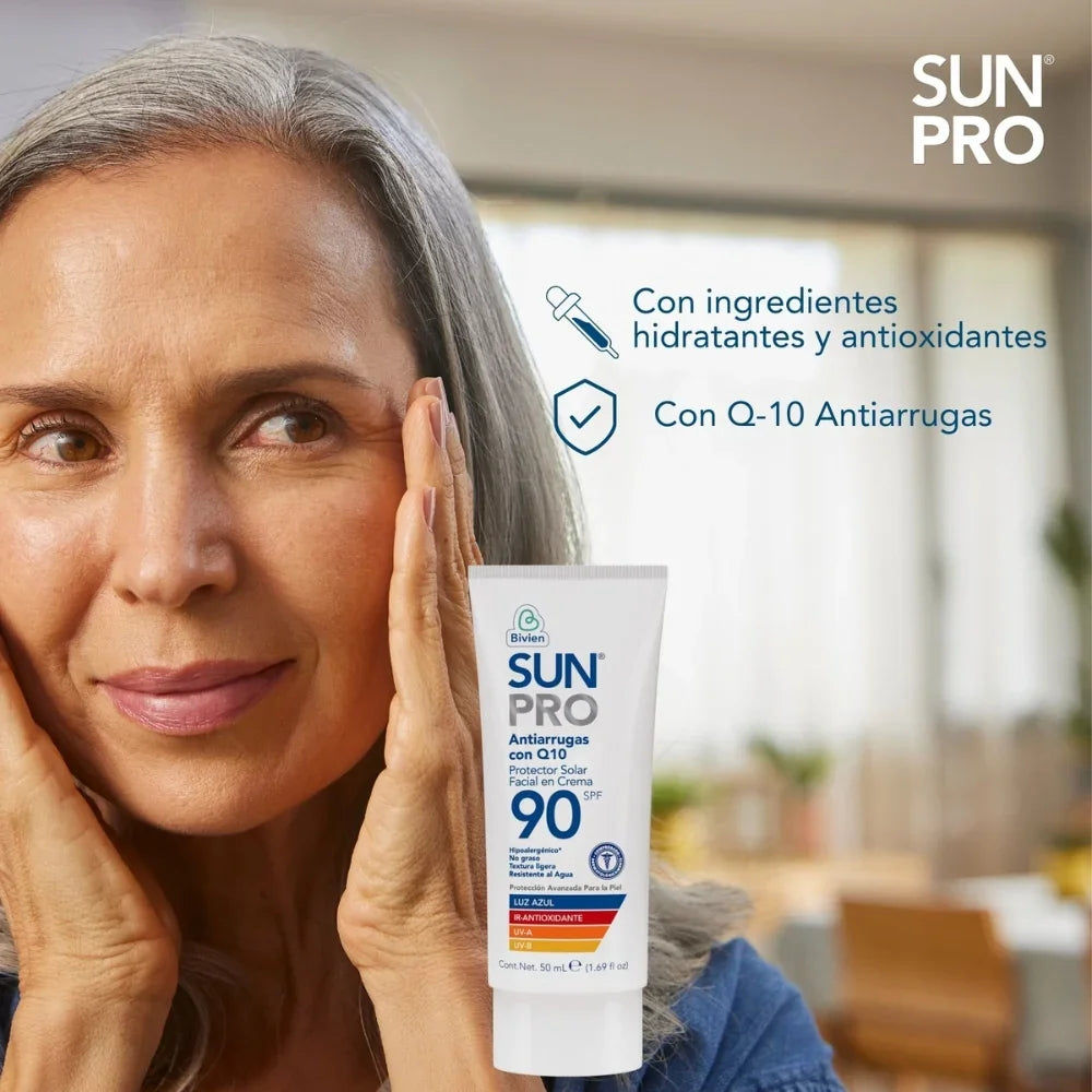 Protector solar facial Sun Pro antiarrugas SPF 90+ - 50 ml