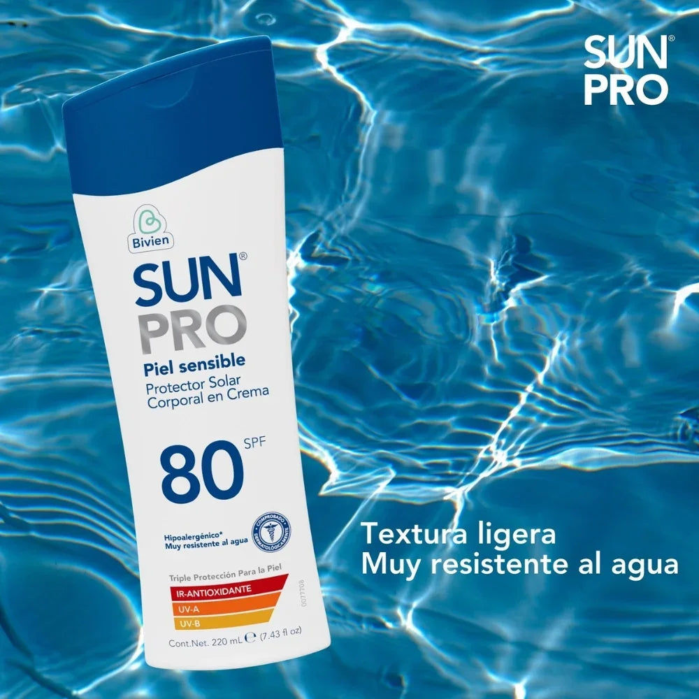Protector solar corporal Sun Pro piel sensible SPF 80+ - 220 ml