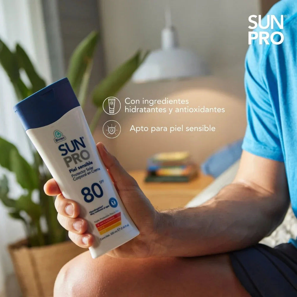 Protector solar corporal Sun Pro piel sensible SPF 80+ - 220 ml