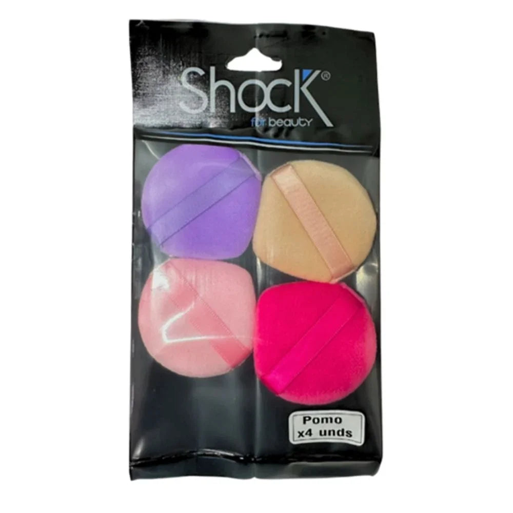 Pomo para polvos Shock multicolor - 4 uds