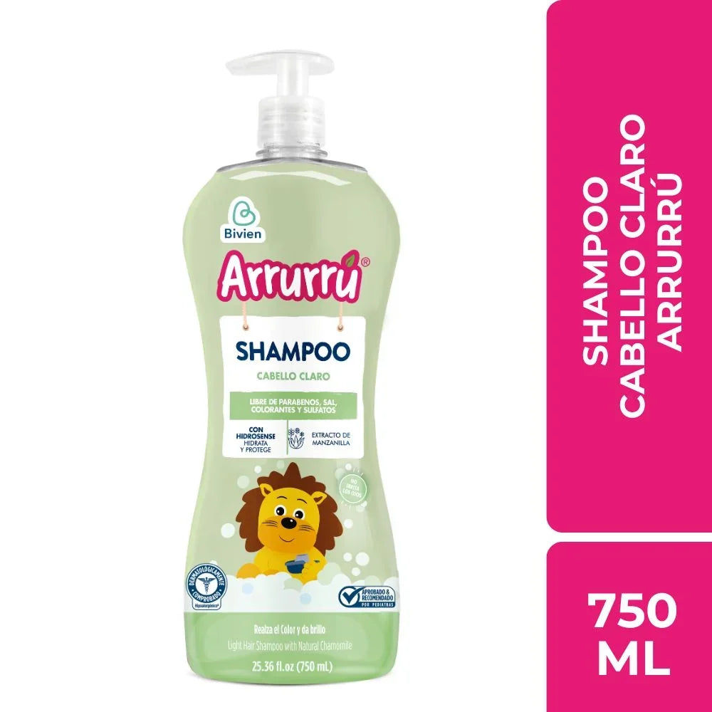 Shampoo Arrurrú cabello claro - 750 ml
