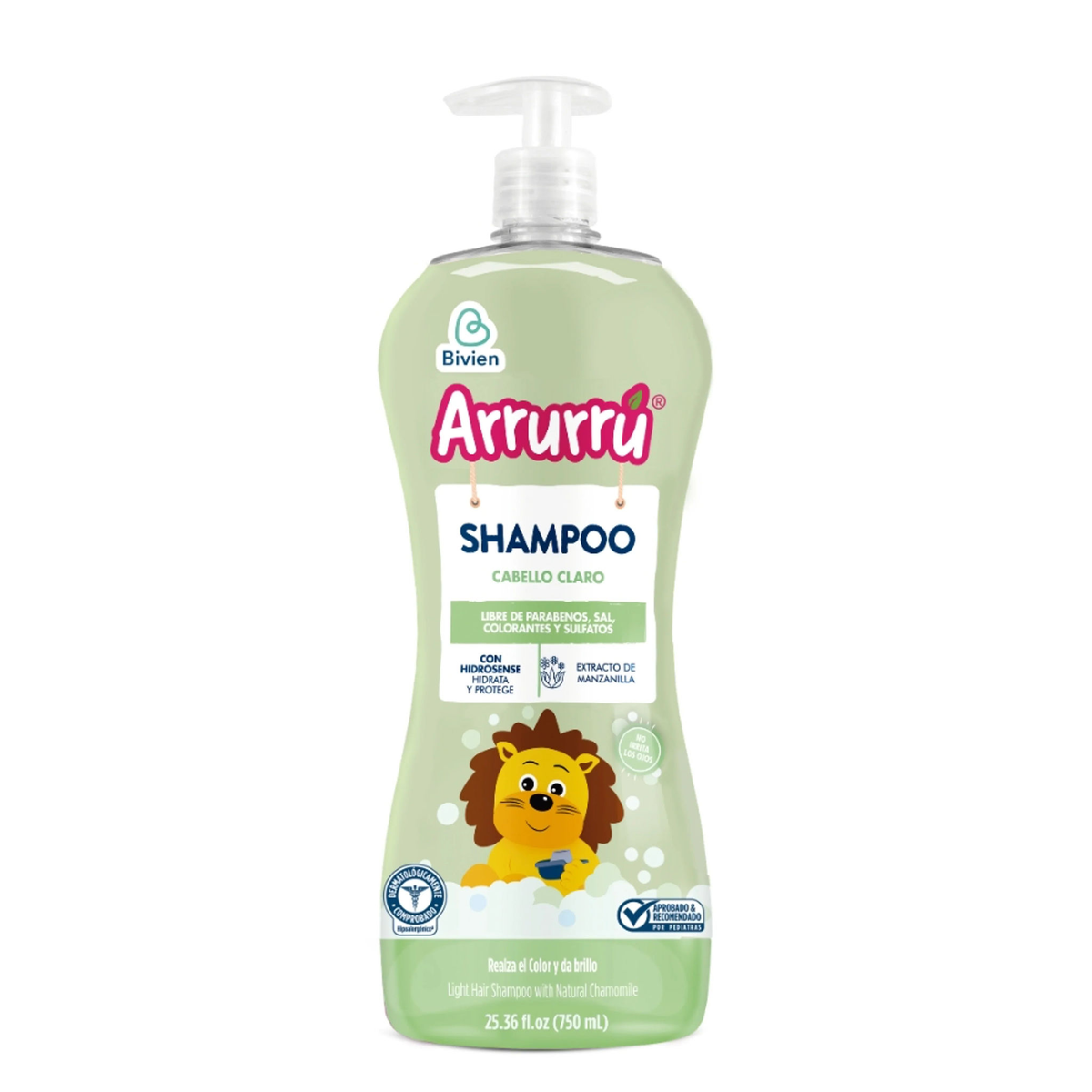 Shampoo Arrurrú cabello claro - 750 ml