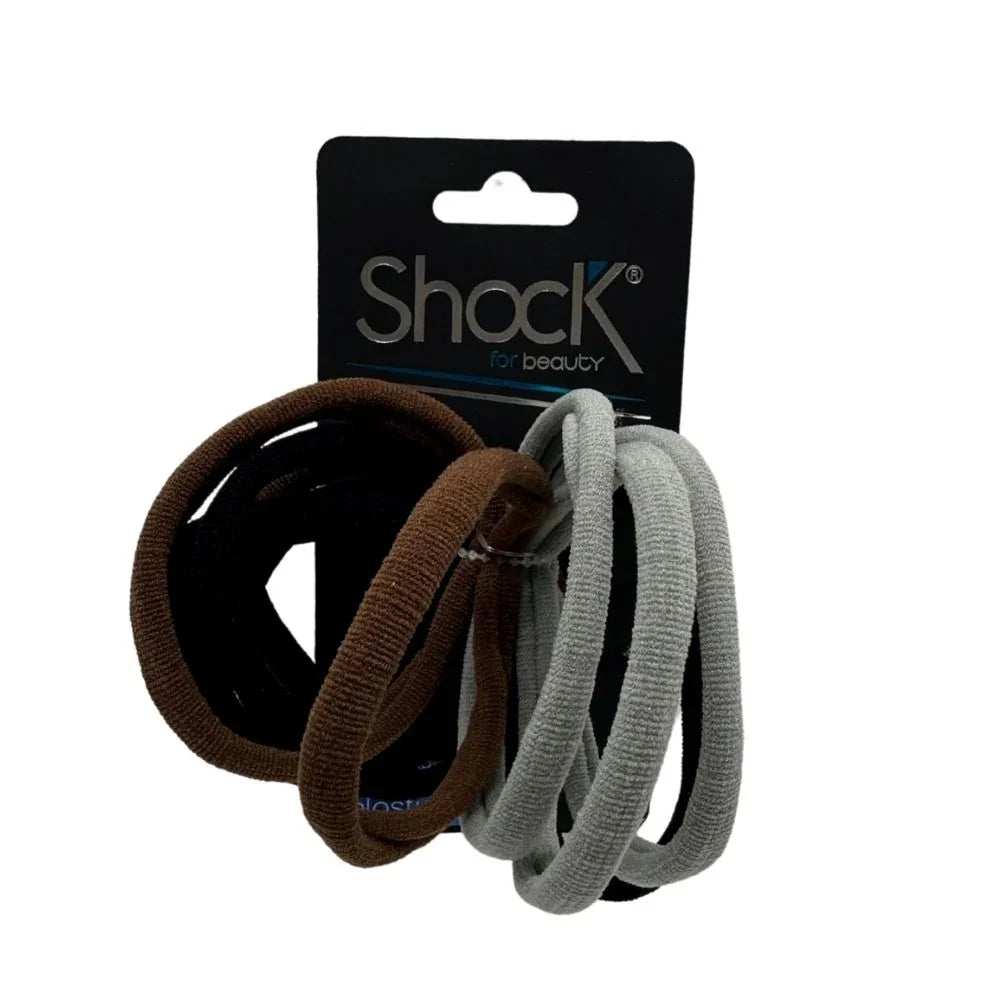 Cauchos Shock de tela largo dark - 10 unidades