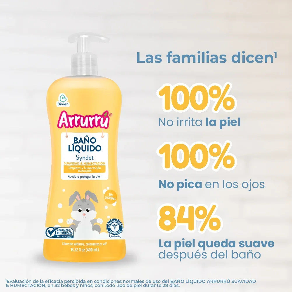 Baño líquido Arrurrú Suavidad y Humectación - 400 ml